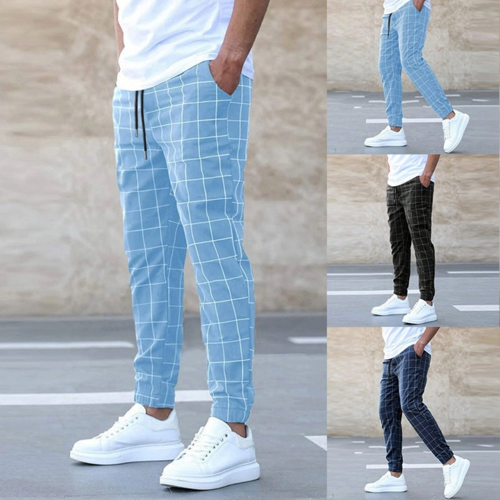 TIZIANO™|PANTALONI JOGGER A QUADRI