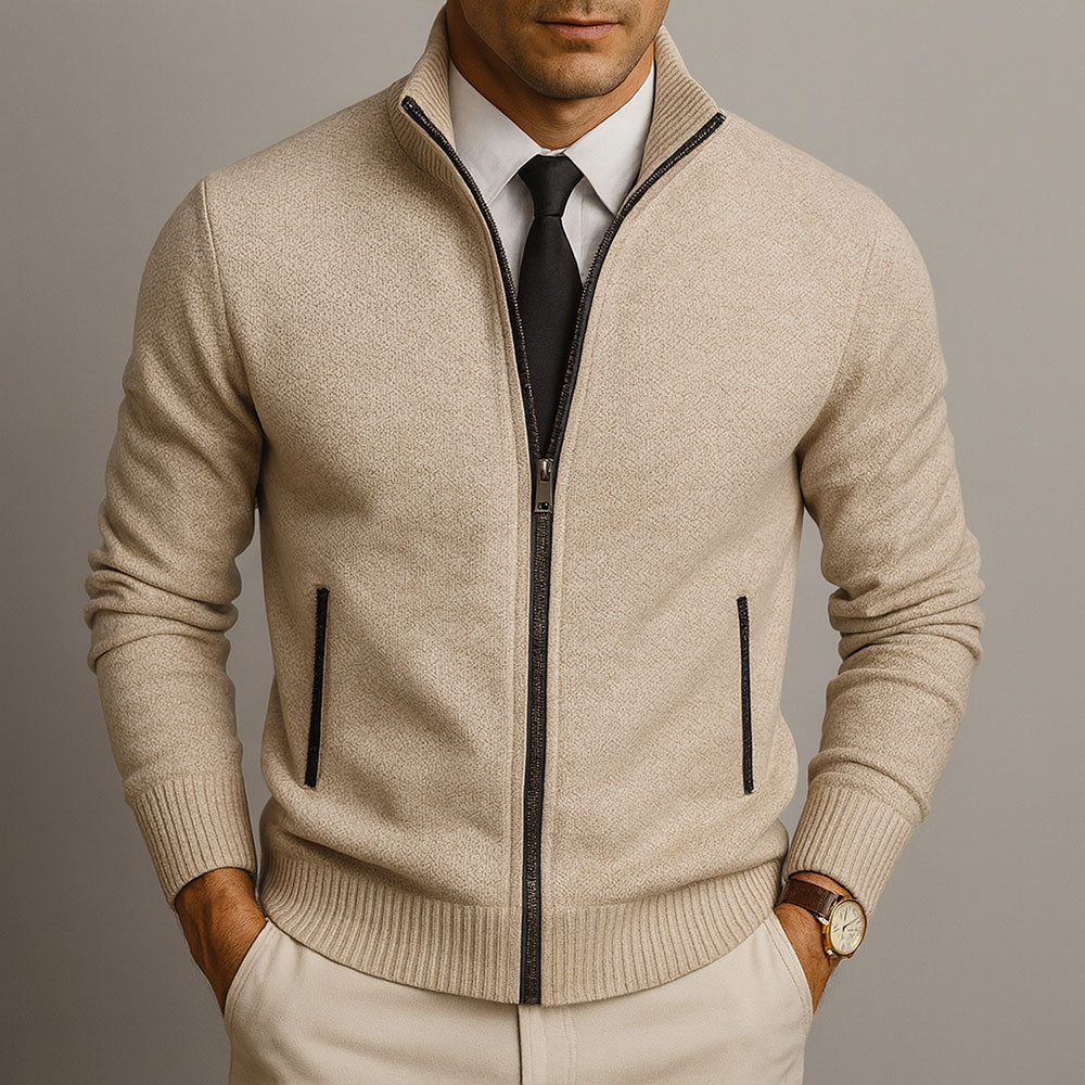 VINCENT™|CARDIGAN ZIP ELEGANTE